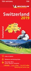 Switzerland 2019. Sulankstomas žemėlapis 1:400 000