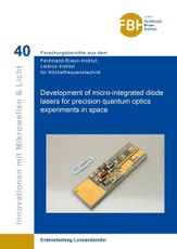 Development of micro-integrated diode lasers for precision quantum optics experiments in space