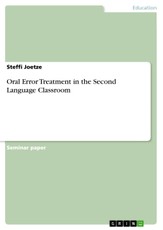 Joetze, S: Oral Error Treatment in the Second Language Class