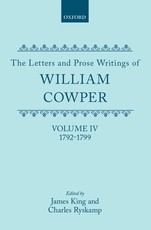 The Letters and Prose Writings of William Cowper