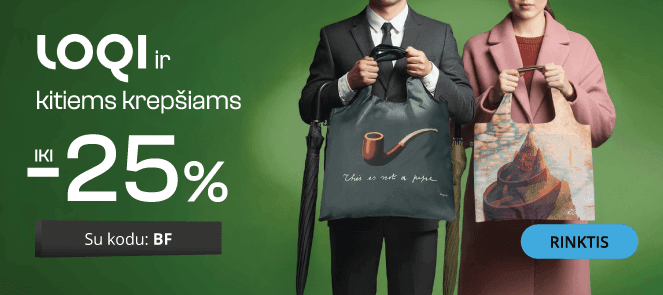 LOQI ir kitiems krepšiams - extra nuolaidos iki -25%