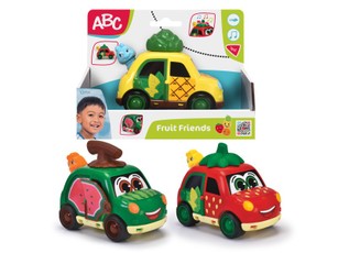 Žaislinė transporto priemonė „Fruit Friends“ ABC, 12 cm — 3 variantai