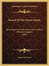 Record Of The Harris Family