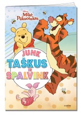 Mikė Pūkuotukas. Junk taškus ir spalvink