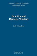 Ben Sira and Demotic Wisdom