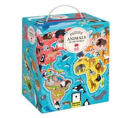 Dėlionė „Puzzlove Animals Around the World“