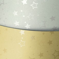 Dekoratyvinis popierius STARS A4 sidabrinis 220g 20l