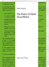 The Dialect of G¿arb (Gozo/Malta)