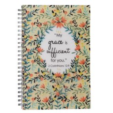 Notebook Wirebound Grace Sufficient 2 Cor 12
