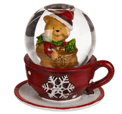 Kalėdinis sniego burbulas puodelyje, 7 cm