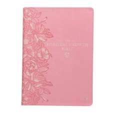 The Spiritual Growth Bible, Study Bible, NLT - New Living Translation Holy Bible, Faux Leather, Pink