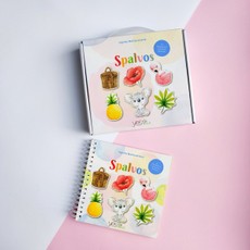 Lavinamoji veiklos knyga su daugkartinio naudojimo lipdukais „Spalvos“