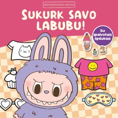 Labubu. Sukurk savo labubu! Spalvinimas su lipdukais