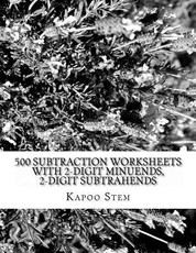 500 Subtraction Worksheets with 2-Digit Minuends, 2-Digit Subtrahends