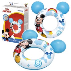 Pripučiamas plaukimo ratas „Mickey Mouse“ Bestway, mėlynas, 56 cm