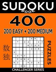 Sudoku Book 400 Puzzles, 200 Easy and 200 Medium
