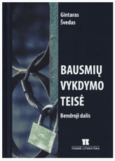 Bausmių vykdymo teisė. Bendroji dalis