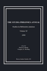 The Studia Philonica Annual, XI, 1999