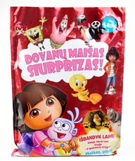 Siurprizas mergaitei! DOVANŲ MAIŠAS: knyga + 2 spalvinimo knygelės SPECIALIAI TAU! Kiekvienas maišas skirtingas - išbandyk laimę!