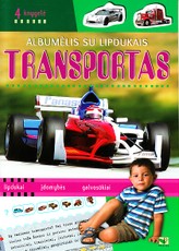 Albumėlis su lipdukais. Transportas (4 knygelė)