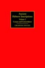 Ancient Hebrew Inscriptions: Volume 2