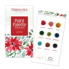 Watercolor the Easy Way Paint Palette Portfolio Christmas