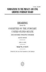 Nominations to the Privacy and Civil Liberties Oversight Board