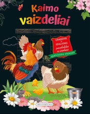 Kaimo vaizdeliai. Grandyk ir spalvink