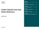 CCNP TSHOOT 642-832 Quick Reference