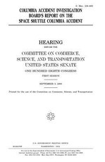 Columbia Accident Investigation Board's report on the Space Shuttle Columbia accident