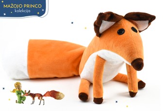 Pliušinis žaislas MAŽOJO PRINCO LAPĖ. Miela pliušinė Lapė – vienas įsimintiniausių personažų iš Antoine de Saint-Exupery šedevro MAŽASIS PRINCAS. Ideali dovana bet kokia proga!