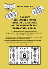6 klasės matematikos kurso teminiai uždaviniai dviem analogiškais variantais A ir B