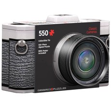 Dėlionė metalinėje dėžutėje „Fotoaparatas“, 550 dalių Dėlionė metalinėje dėžutėje „Fotoaparatas“, 550 dalių