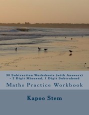 30 Subtraction Worksheets (with Answers) - 2 Digit Minuend, 1 Digit Subtrahend
