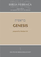 Biblia Hebraica Quinta (BHQ). Genesis
