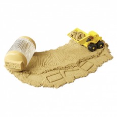 Plastikinis smėlio sunkvežimis „Never Dry“, frontalinė krautuvo mašina.