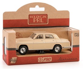 Retro automobilio modelis WARSZAWA 223 (PRL), smėlio spalvos