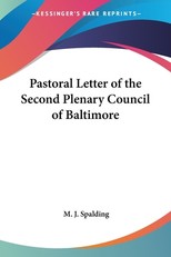 Pastoral Letter of the Second Plenary Council of Baltimore