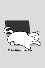 Catlover's Notebook - Blank Lined Pages - Priorities Human