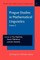 Prague Studies in Mathematical Linguistics