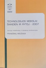 Technologijos mokslai šiandien ir rytoj – 2007