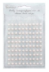 Lipnūs perlai 5mm  100vnt.CREAM