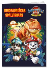 Šunyčiai patruliai. Dinozauriškas spalvinimas