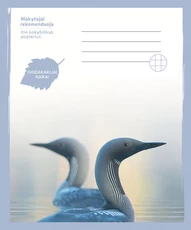 Sąsiuvinis „Juodakakliai narai“, 36 lapai, langeliais