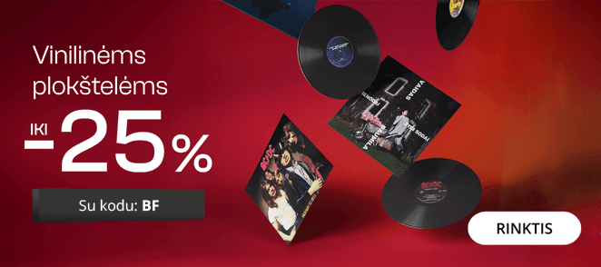 Vinilinėms plokštelėms - extra nuolaidos iki -25%