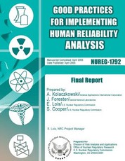Good Practices for Implementing Human Reliability Analysis (HRA)