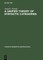 A Unified Theory of Syntactic Categories