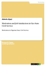 Ajayi, A: Motivation and Job Satisfaction in Oyo State Civil