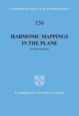 Harmonic Mappings in the Plane