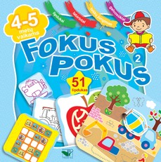 Fokus pokus 2. Ugdomieji žaidimai vaikams + 51 lipdukas!